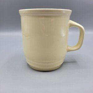 Vintage Dansk Portugal Ceramic Coffee Tea Mug Cup Ivory Color Leaf Stamp
